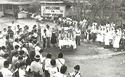 Early in the morning of Sunday in and around Camp Crame, civilian support grew undeniably, while the few rebel soldiers supporting Enrile and Ramos stayed alert (Photo by Roberto Ignacio, People Power: The Philippine Revolution of 1986)