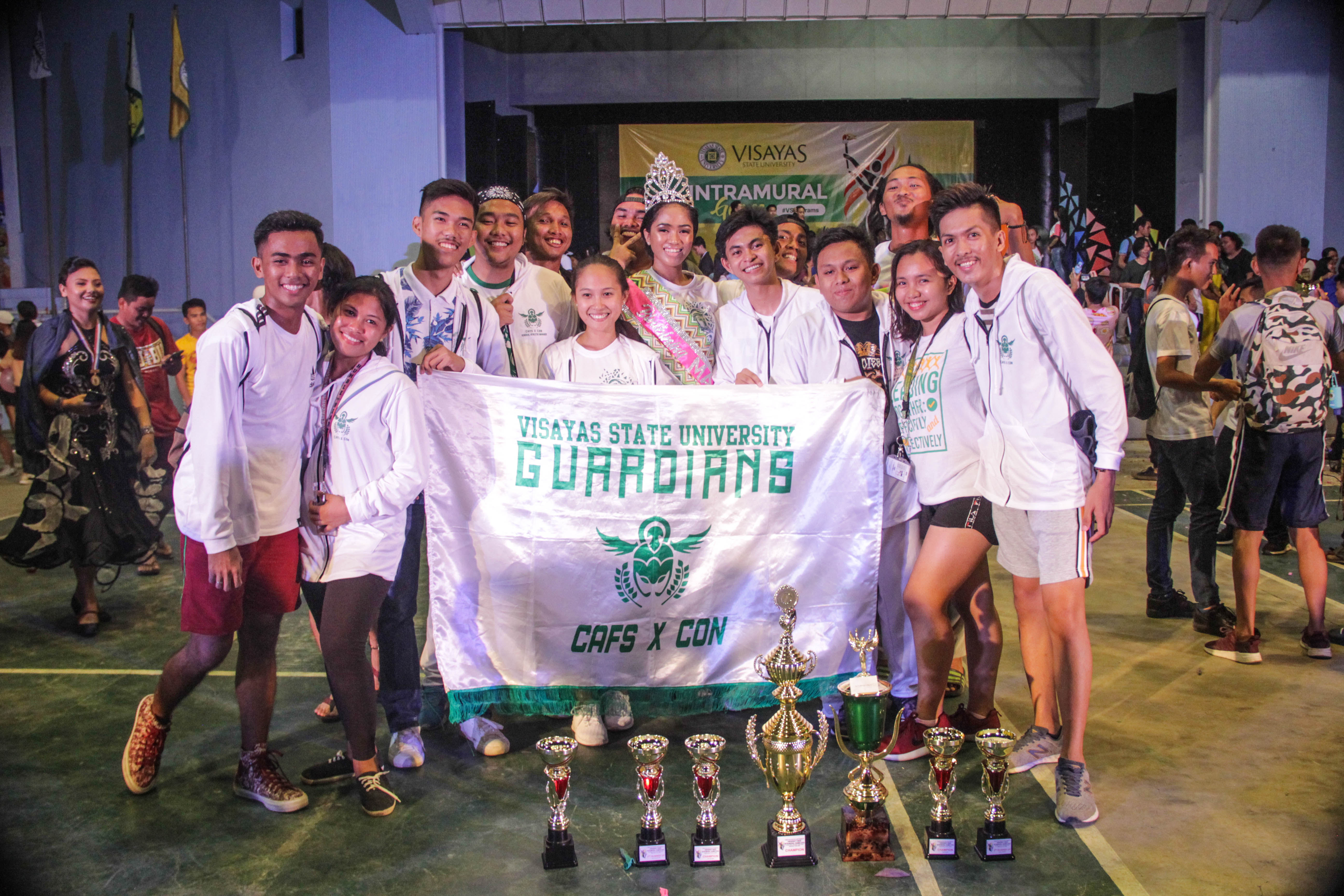 TOP. From their third place standing two years ago, the Guardians rose to the top as they seized the Overall Champion title of the 2019 system-wide #VSUIntrams. Photo by JP Corton